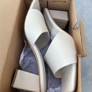 Women Square Toe Heeled Pumps Sandals